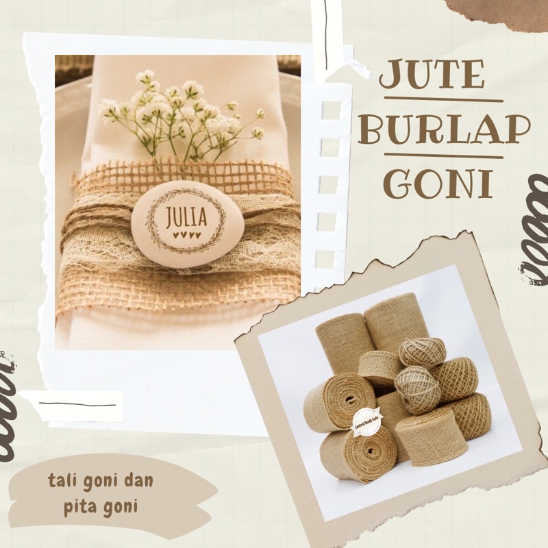 (roll) TALI GONI / PITA GONI / TALI BURLAP / PITA BURLAP / JUTE