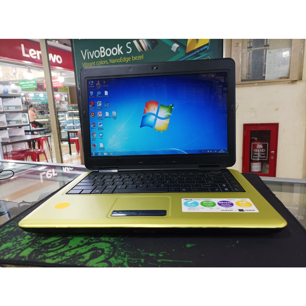 Laptop Leptop Seken Second Bekas Asus X441S HDMI RAM 3GB HDD 500 GB Pentium Dual Core murah berkuali