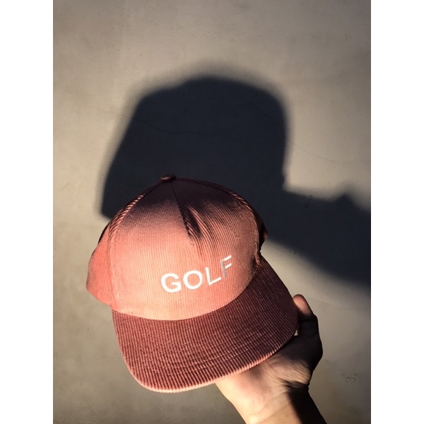 Corduroy Pink Golf Wang Hat