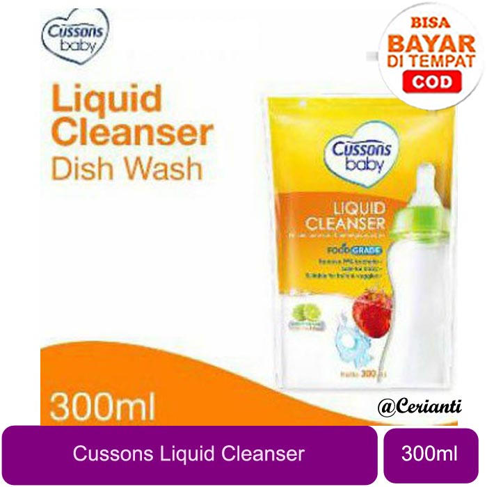 [300ML] Cussons Baby Liquid Cleanser Dish Wash 300ml / Sabun Pencuci Food Grade Bayi_Cerianti