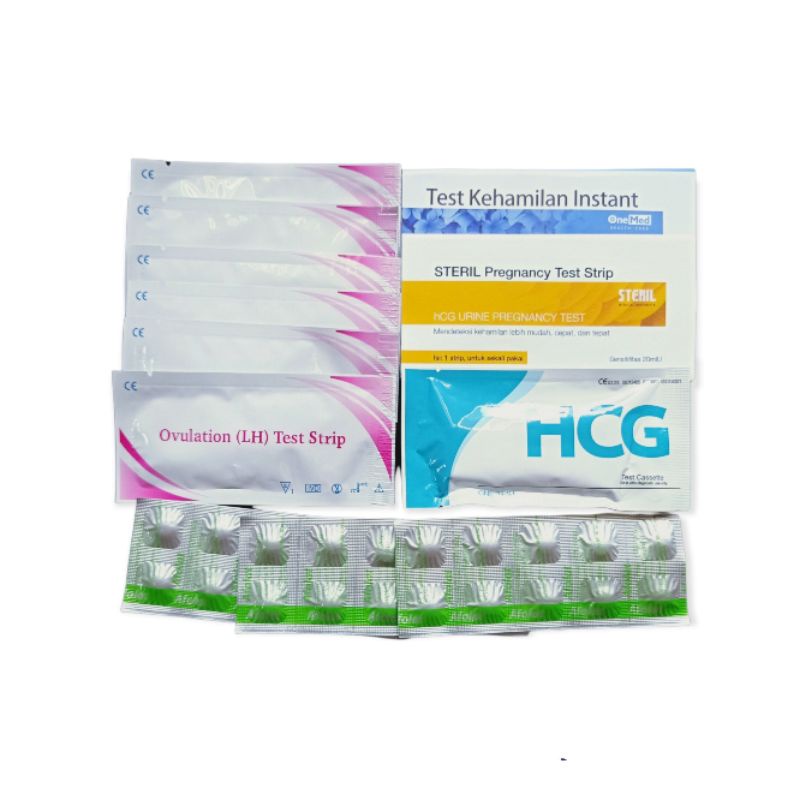 Ovulation LH Test Strip 7pcs ~ Test Hamil 3pcs ~ Afolat 3 strip