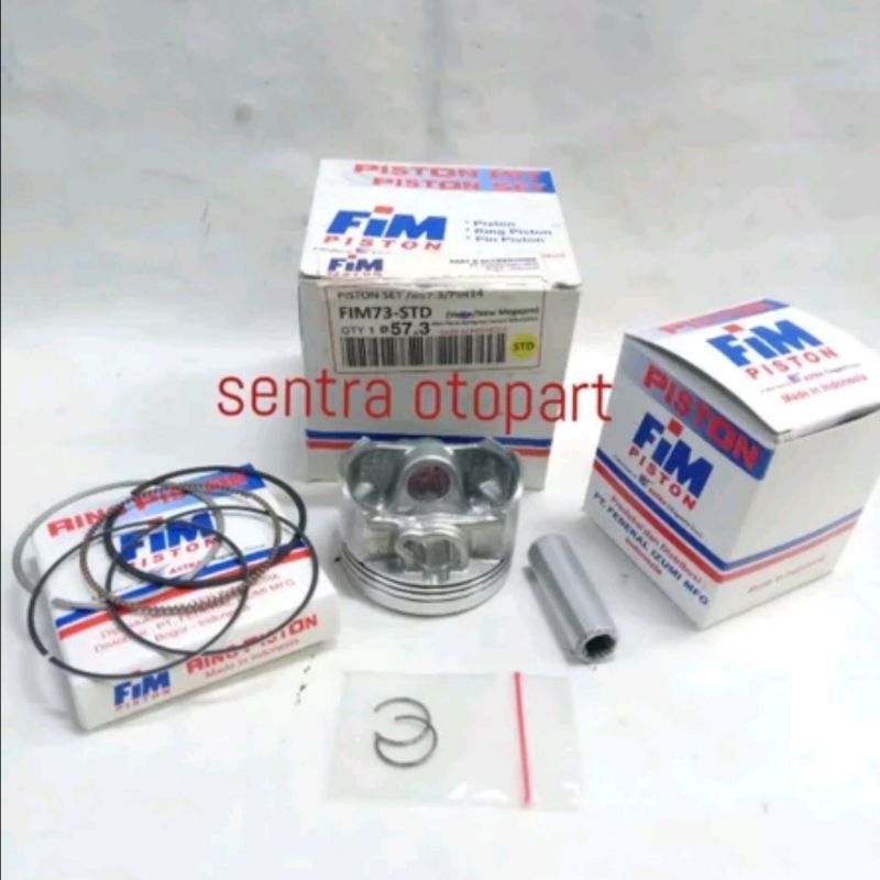 piston seher kit megapro monoshok oversize std original fim