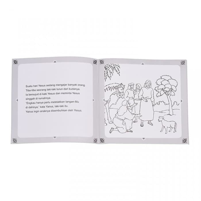 Buku Rohani Anak Mewarnai - Yesus Sang Penyembuh -Buku Cerita Yesus