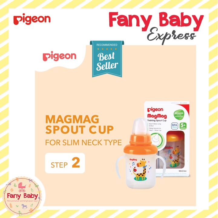 PIGEON MAG MAG STEP-2 SPOUT CUP 180ML / PR050934