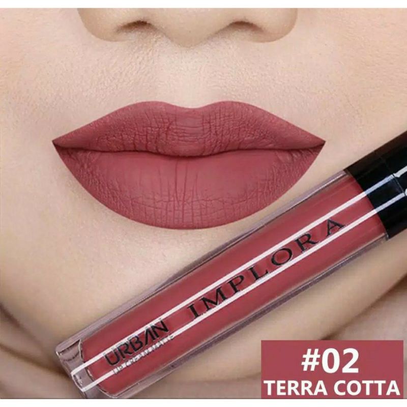 (PROMO) LIPSTIK IMPLORA 02 TERRA COTTA LIPSTIK LEMBUT/RINGAN/NYAMAN DI BIBIR