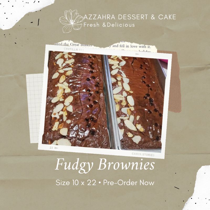 

Fudgy Brownies 10x22