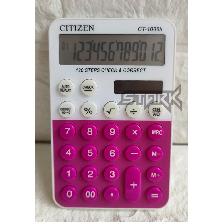 

CT 1000ii Kalkulator 12 Digit Check and Correct - Kalkulator Pocket - Kalkulator Mini - Kalkulator Saku