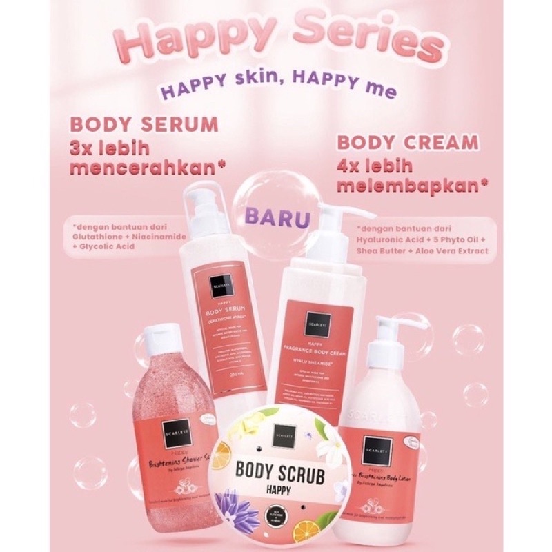 Scarlett Whitening Body Care Happy Series