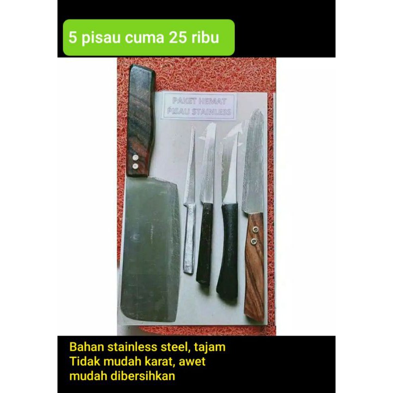 pisau tajam pisau kuat pisau murah pisau dapur pisau masak pisau set pisau stainless steel