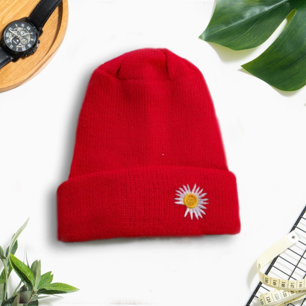 Kupluk Beanie Hat Terbaru Bordir Matahari