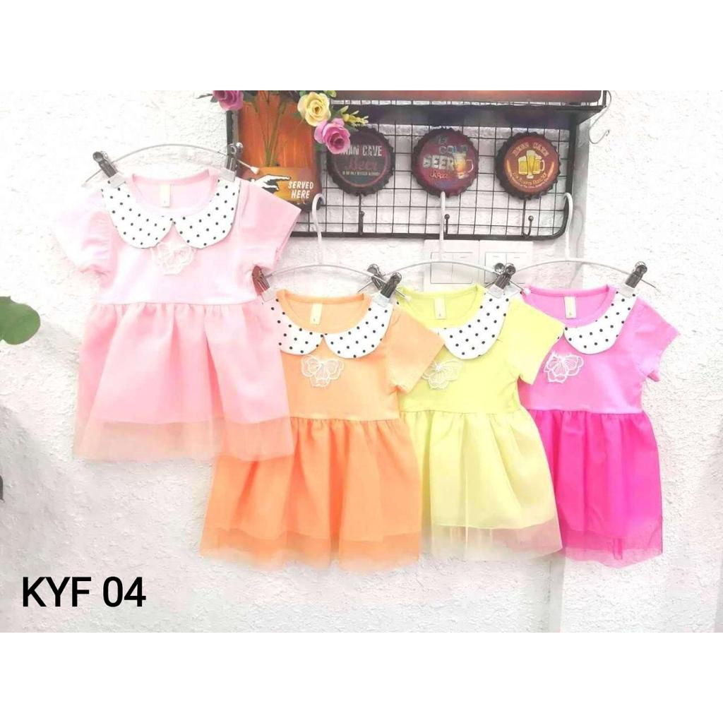 BEE - Dress Anak Perempuan / Pakaian Bayi Perempuan Dress Terusan Import FG04