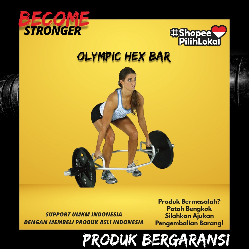 OLYMPIC HEX BAR TRAP BAR SIX BORDER