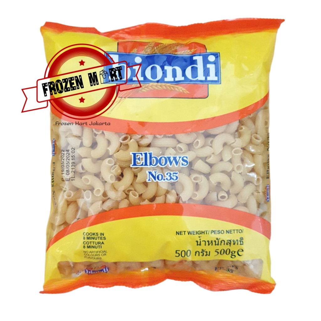 Pasta BIONDI Elbows No.35 500Gr