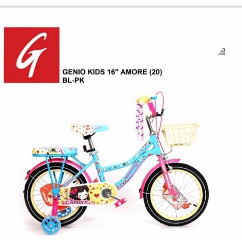 Sepeda anak ukuran 18inc Genio Amore