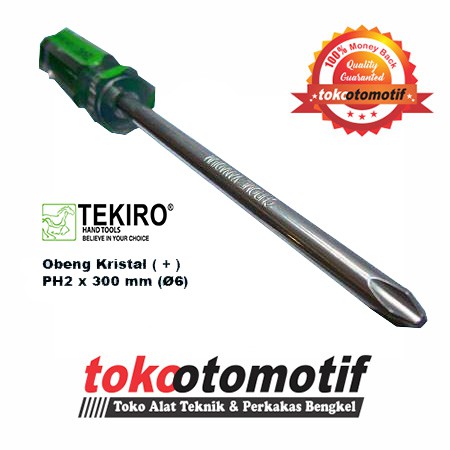 Obeng Kristal Plus (+) PH2 x 300mm (6) TEKIRO Japan | Plus - Kembang