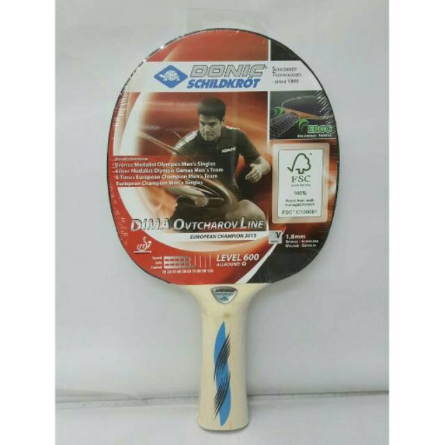 ORIGINAL Bat Pingpong / Tenis Meja Donic - Dima Ovtcharov 600
