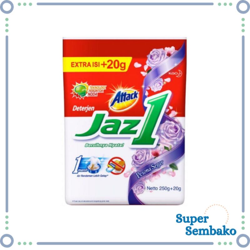 SABUN CUCI BAJU DETERGEN / DETERJEN ATTACK JAZ1 / JAZZ 1 / JAZZ1 PESONA SEGAR 200g