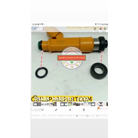 SEAL INJECTOR ORING NOZZLE INJEKTOR AVANZA VIOS KIJANG INNOVA APV 1PC