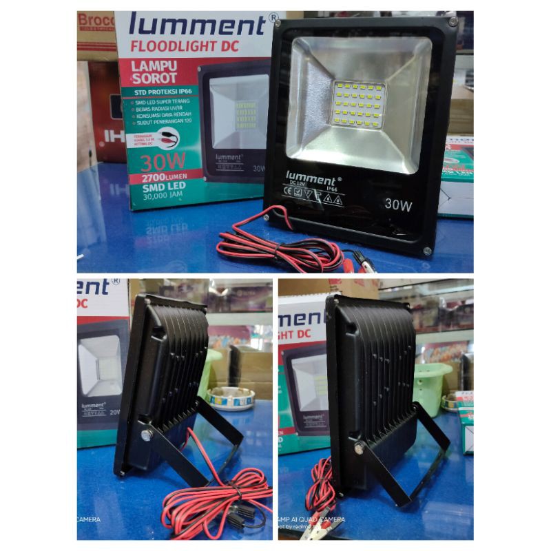 lampu sorot dc 12v 30 watt lumment lampu tembak 12 volt