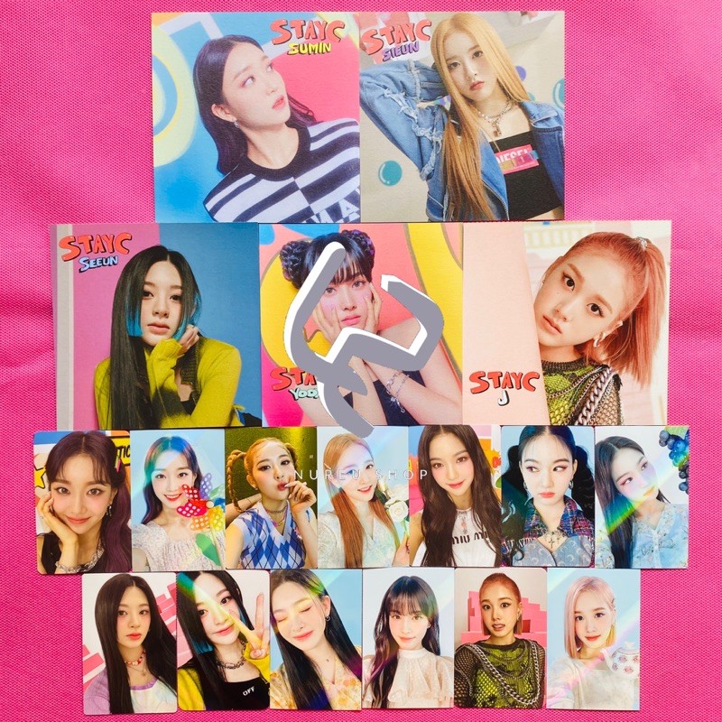 STAYC - Staydom (Photocard Apple Music Makestar Withdrama Benefit : Sumin Sieun Isa Seeun Yoon J)