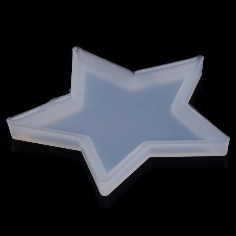 Glitter Five-pointed Star DIY Silicone Pendant Mold Making Jewelry Pendant Resin Casting