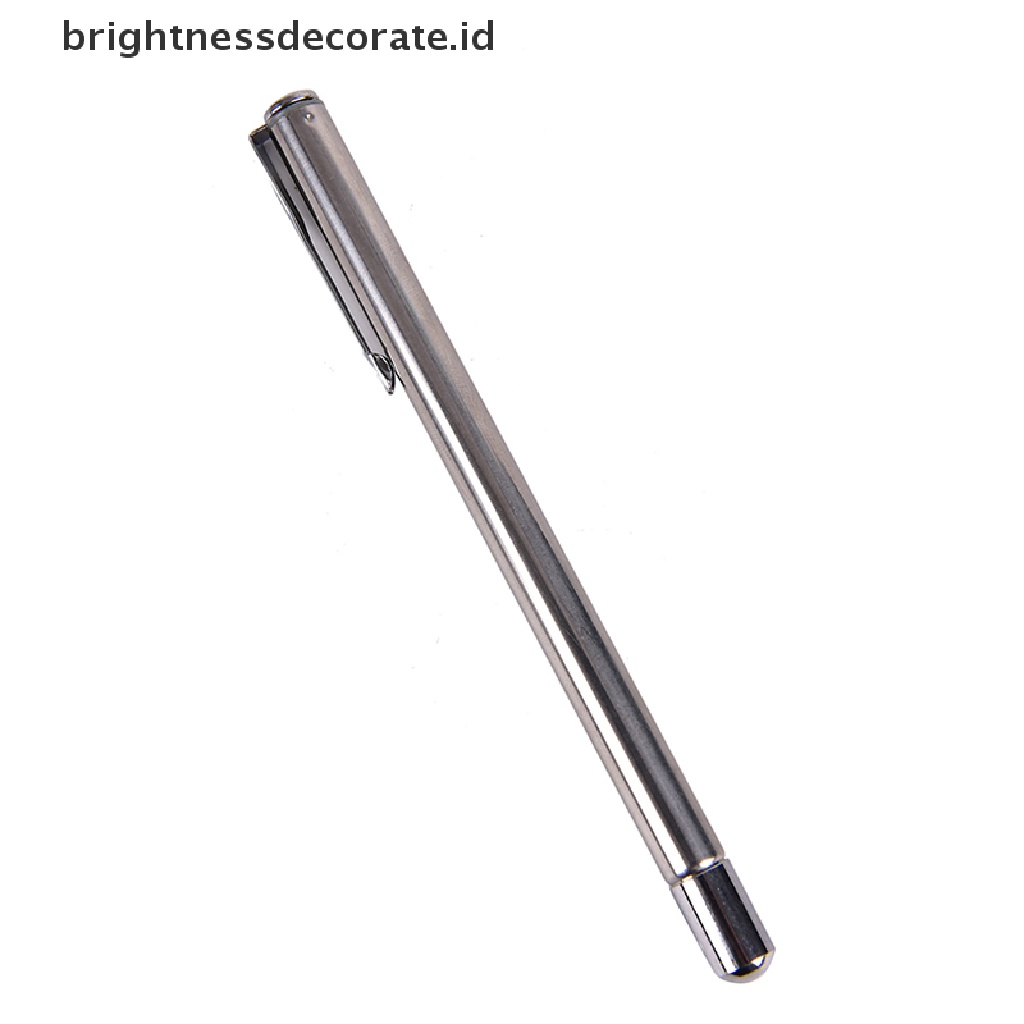 Pen Pointer Papan Tulis Hitam Retractable Warna Silver Untuk Guru