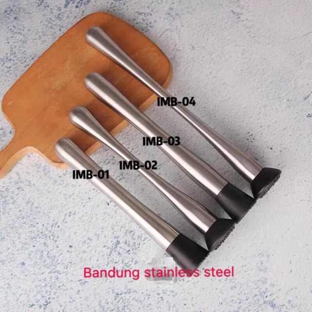 Muddler Ice crusher stick alat penghancur es batu buah kocktail stainless pc