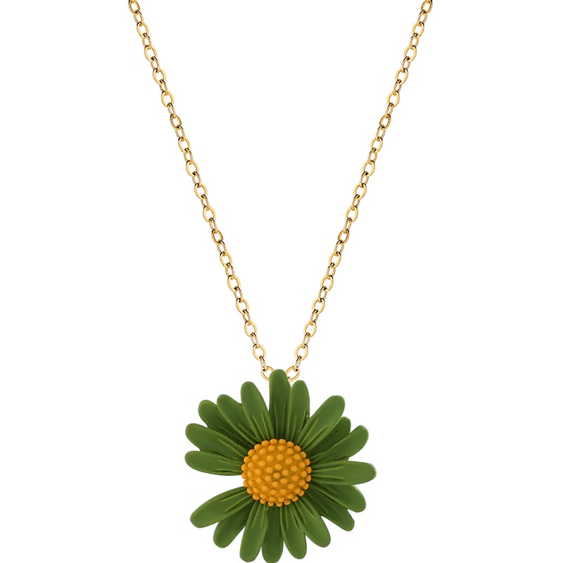 Fashion Daisy Tassel Necklace Small Daisy Bracelet Korea Fresh Gold Bracelet Gold Necklace L23