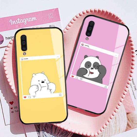 [P64] Phone Case Bare Bears Glossy 2D Printing For All Type