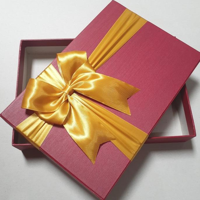 

[COD] APOLLO GIFT BOX KOTAK KADO CANTIK MAROON HADIAH RED [COD]