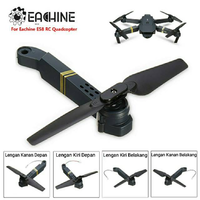 Eachine E58 / JY019 Part Arm with Motor + Propeller