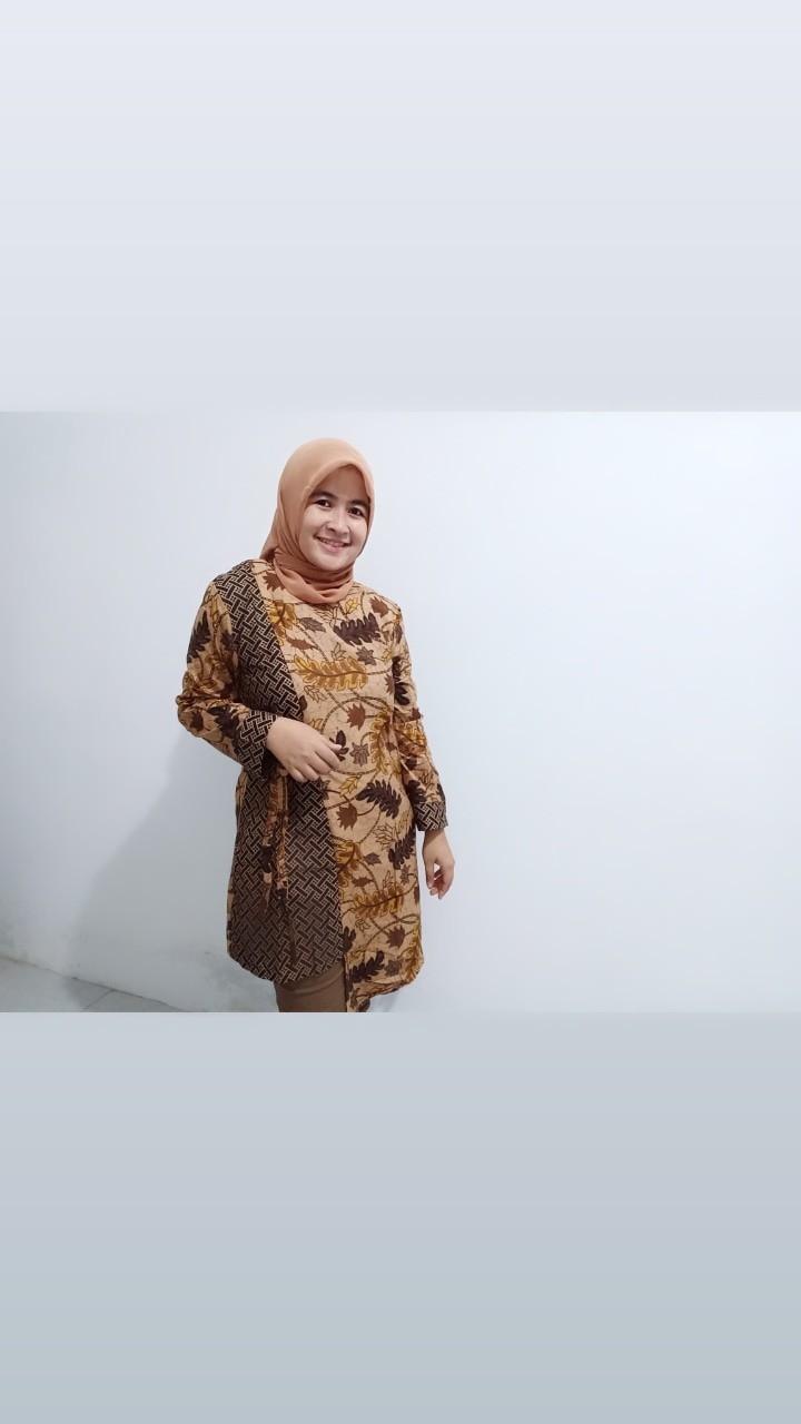 Batik Tunik Shibori Jumputan Terbaru / Hrb026 Yelbor Navbor / Original