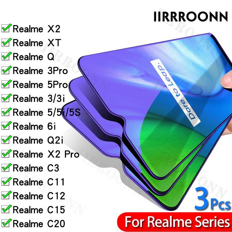 (3 Pcs/lot) Tempered Glass For Realme 3 5 Pro C20 C11 C15 Screen Protector For Realme C3 XT X2 Pro Realme V3 Narzo 20