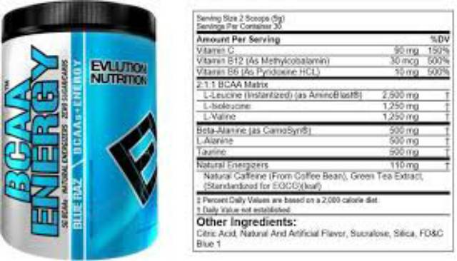 EVLUTION EVL BCAA ENERGY 30 SERVING BCAA PLUS PREWORKOUT PRE AMINO ENERGY BCAA R1 EVLUTION BCAA