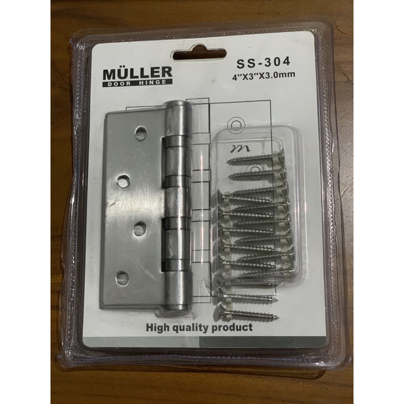 Engsel Muller Stainless 4x3x3mm