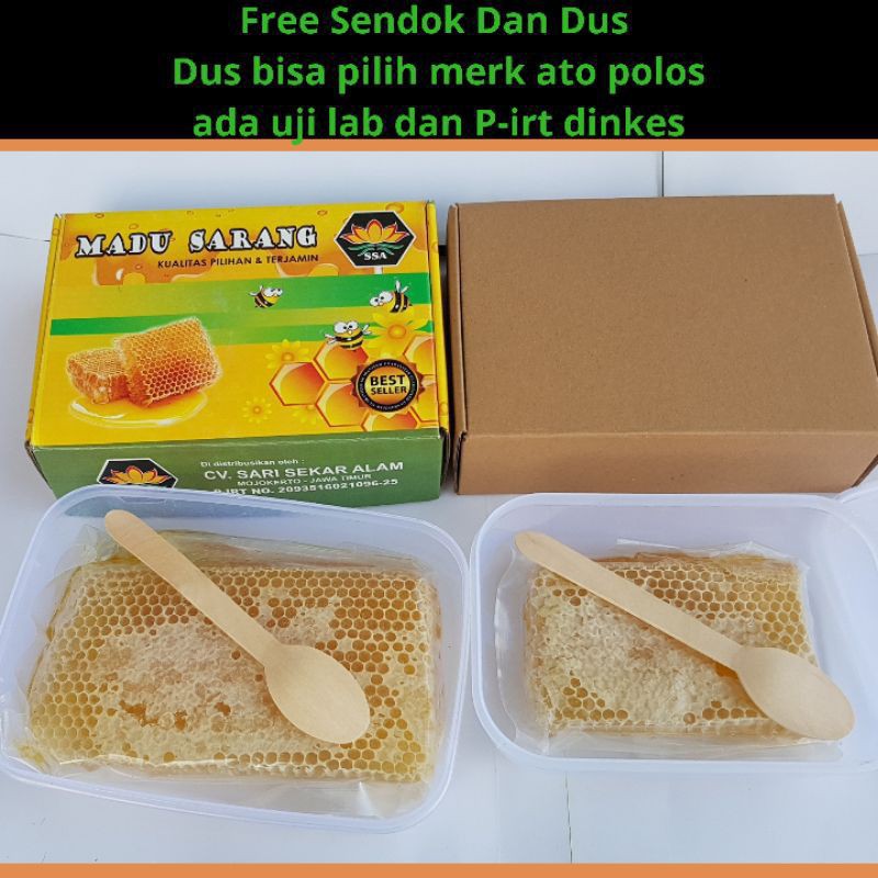 

(COD) PROMO 250gram - Sarang Madu Plus Madu _ ASLI 100% _ Gratis Ongkir