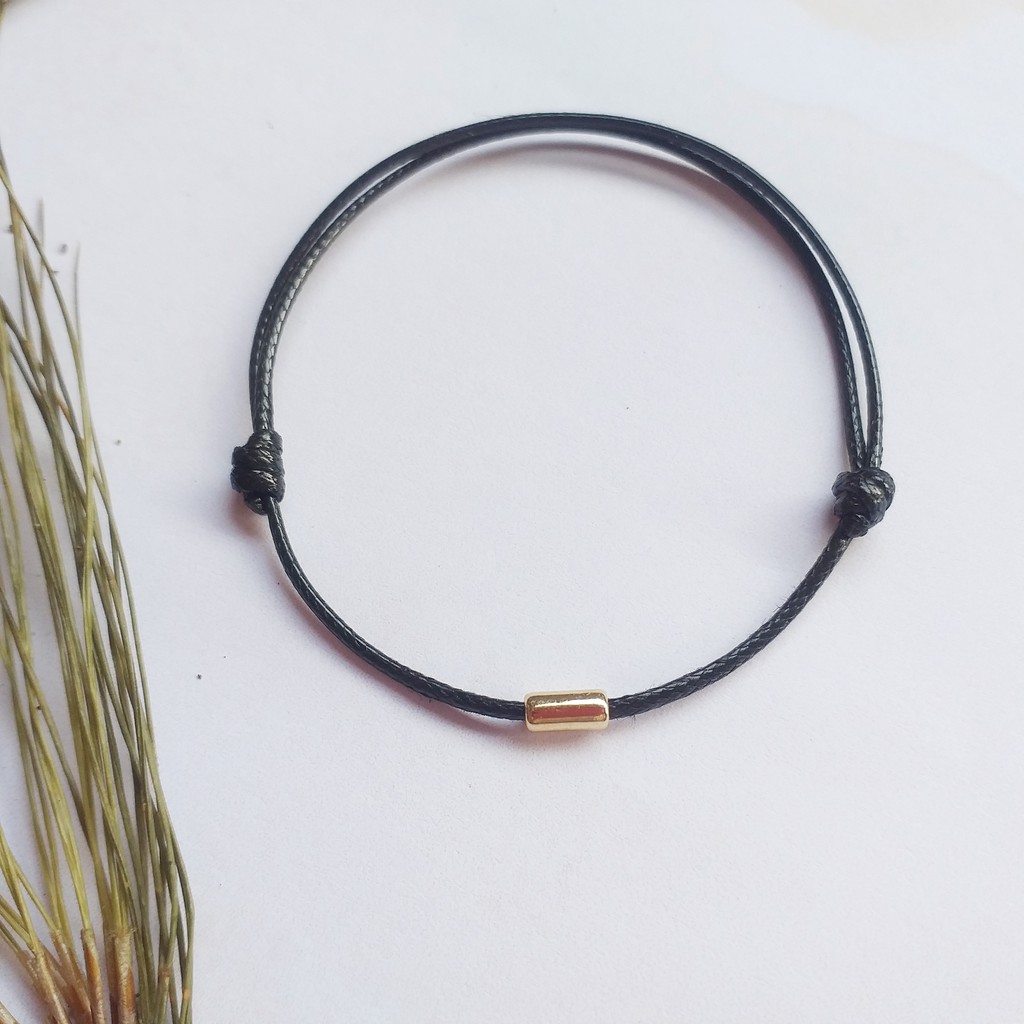 Gelang Tali Waterproof Simple Long Bead Couple Bracelet Minimalist Cute Tiny Korea dan Satin Vintage