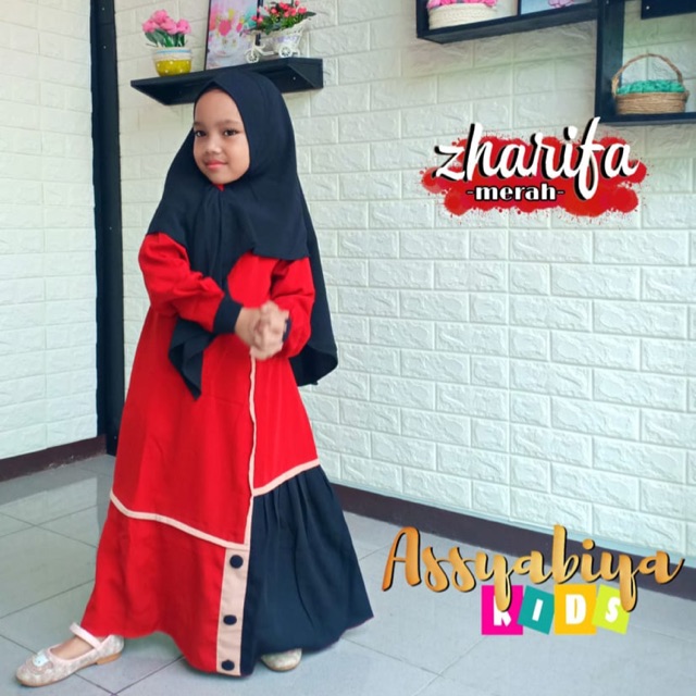 Zharifa Kids Syari Ori Assyabiya Size XS dan S