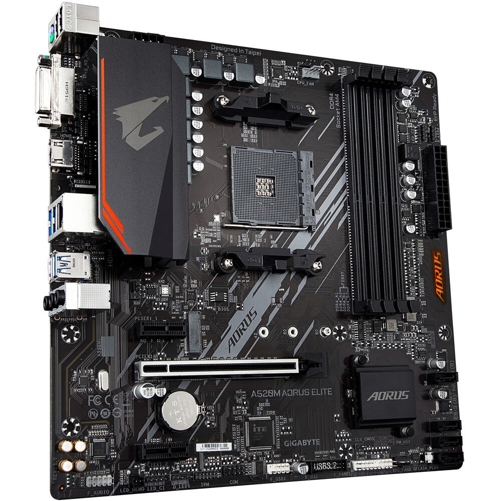 Gigabyte Motherboard AMD A520M Aorus Elite Socket AM4 Ryzen