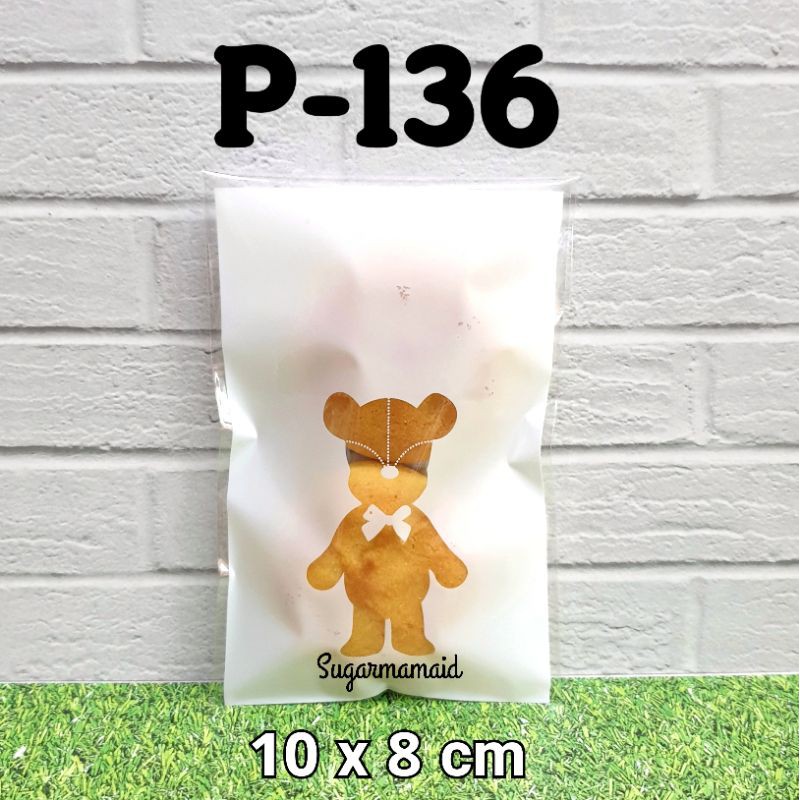 

Plastik Cookies Snack Permen packaging kode P 136 uk 10x8 cm (1pak = isi 100pcs)
