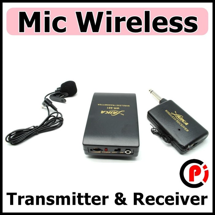 Taffware Wireless Mic FM Transmitter Dan Receiver Microphone WR 601