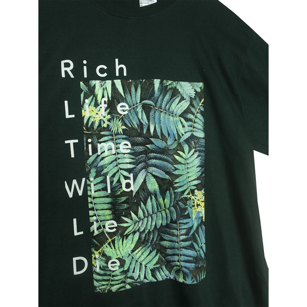 Tshirt - Leaf - Green - Hijau - Kaos - Travolt