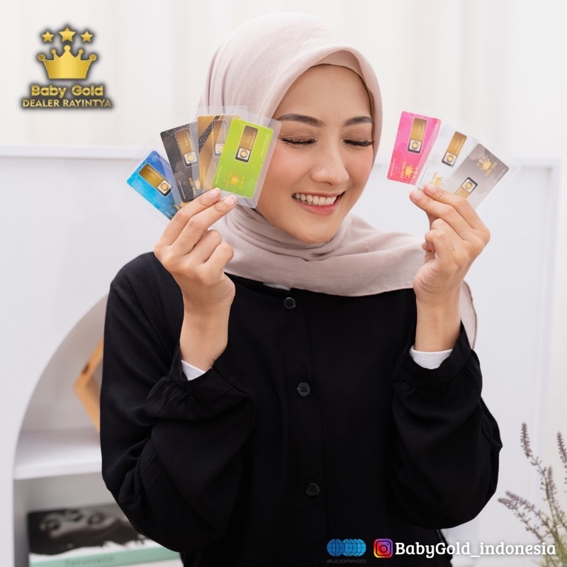 LM Logam Mulia 24 Karat 0.05 0.001 gram Babygold Mini gold Minigram Emas Kecil Dealer Resmi Bandung-5