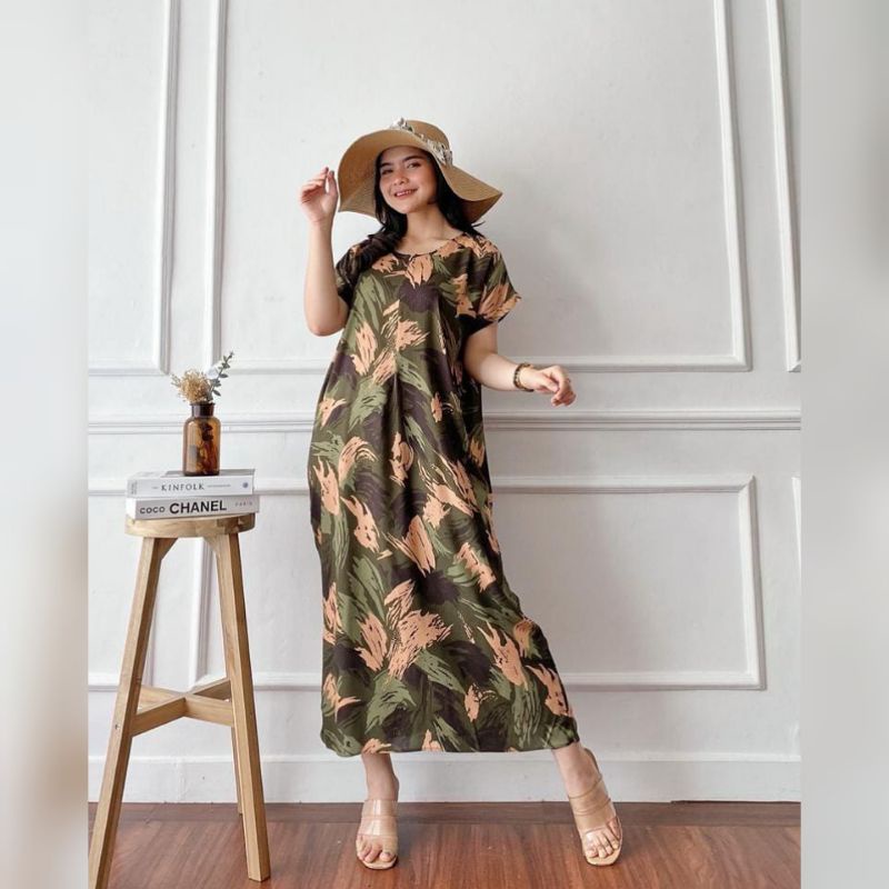 Daster Panjang Semata kaki Busui Kekinian Non Ruffle  AFERO STORE-LONG(DIMENSI)