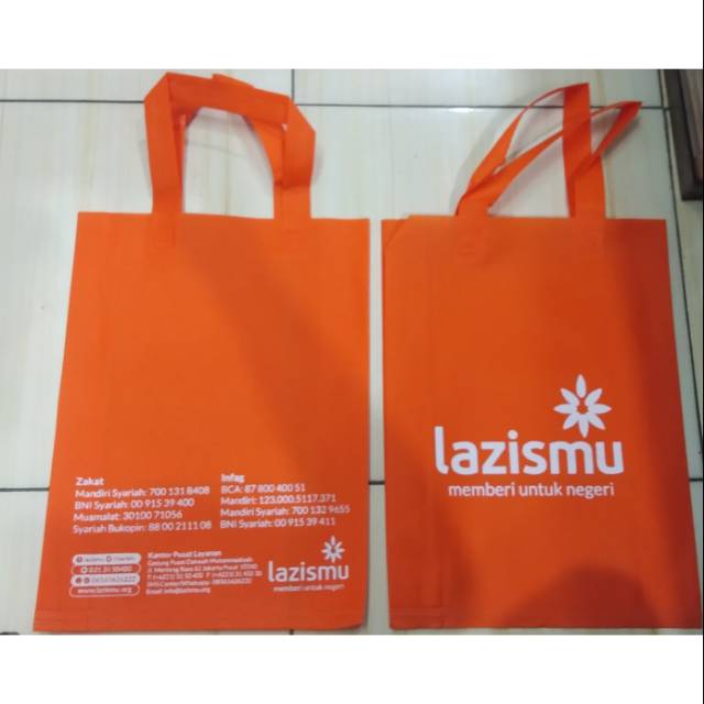 

Goodie bag 38x45x10 plus sablon 1warna 2sisi - sablon murah