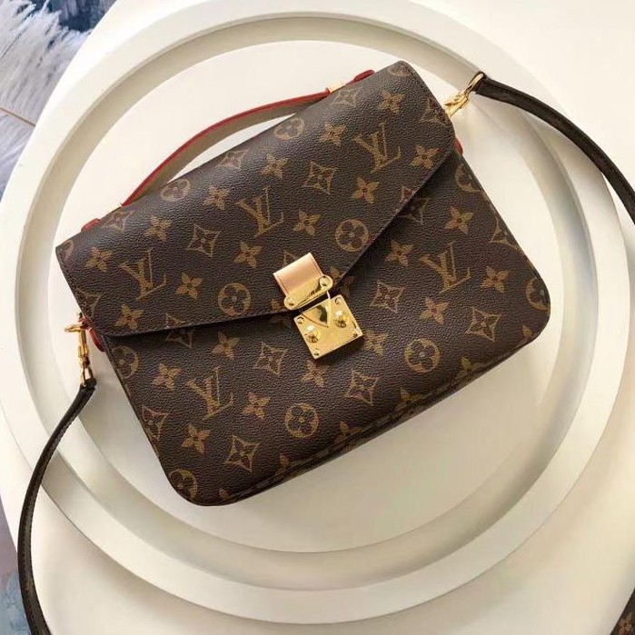 Tas LV Louis Vuitton Pochette Metis M44875 Monogram Canvas Brown Coklat ORIGINAL ORI Import Kado