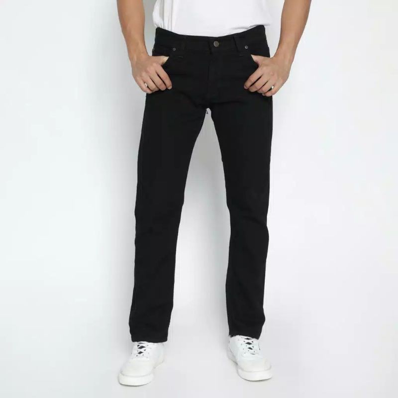 Celana jeans pria panjang straight reguler Fit standar Premium/jeans pria