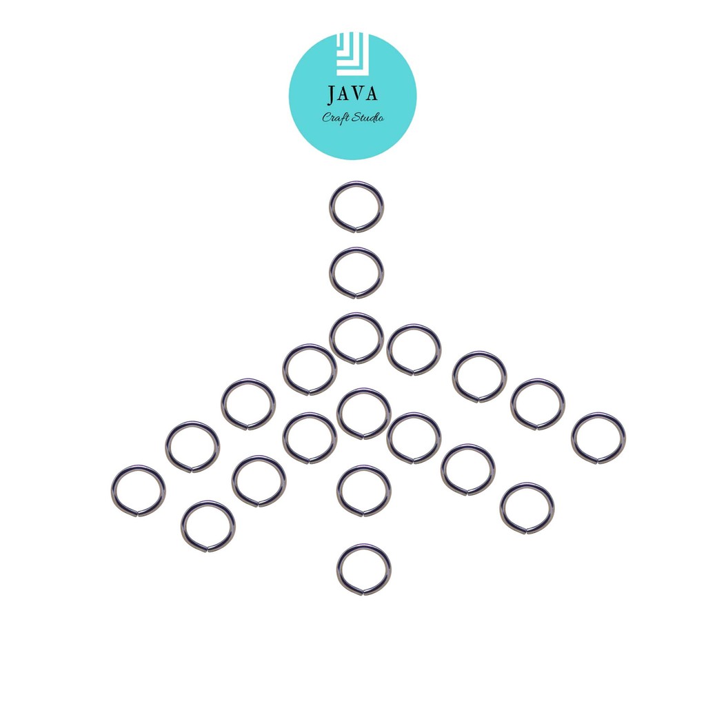 Ring Gantungan Kunci Kecil Lebar 8 mm Tebal 1 mm Per 144 Pcs