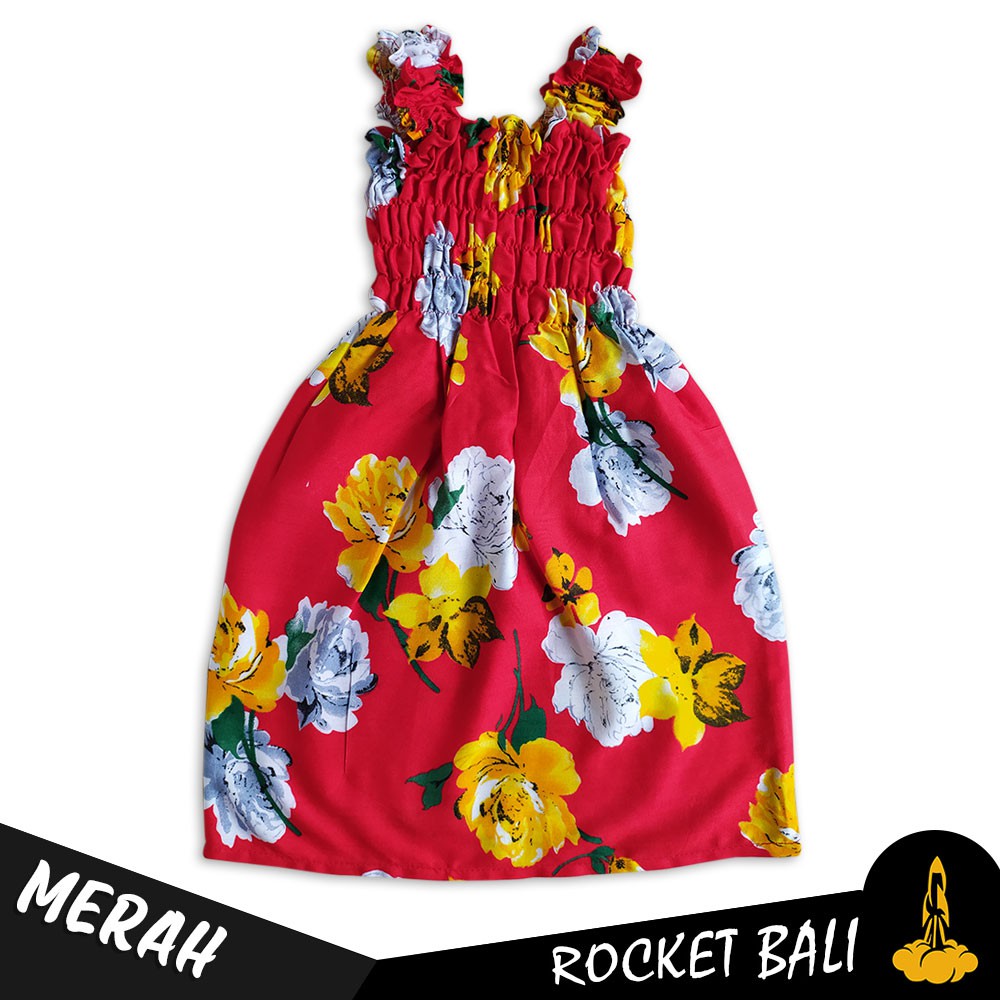 Dress Kerut Anak Terbaru - Dress Anak Kecil - Baju Daster Bali Anak Model Kerut - Daster Anak Bali