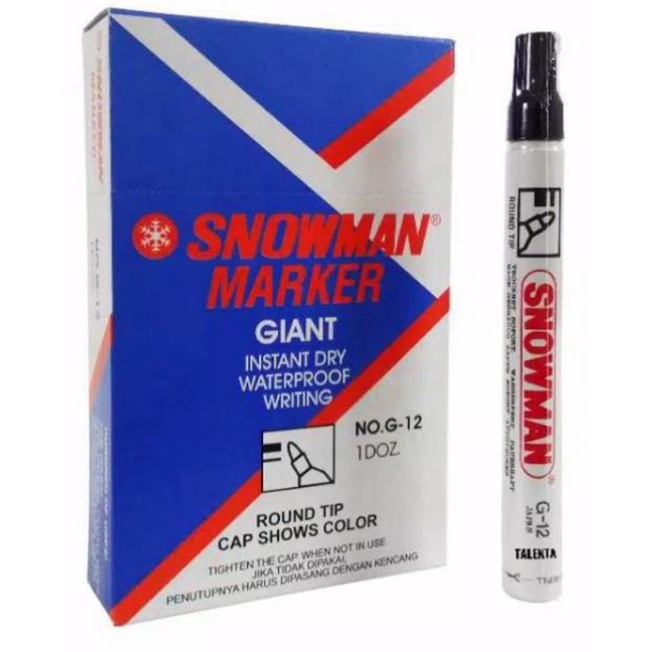 Jual Spidol Permanent Snowman G Shopee Indonesia